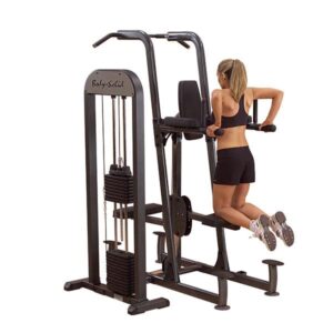 Chins / Dips stativ med viktmagasin 95 kg