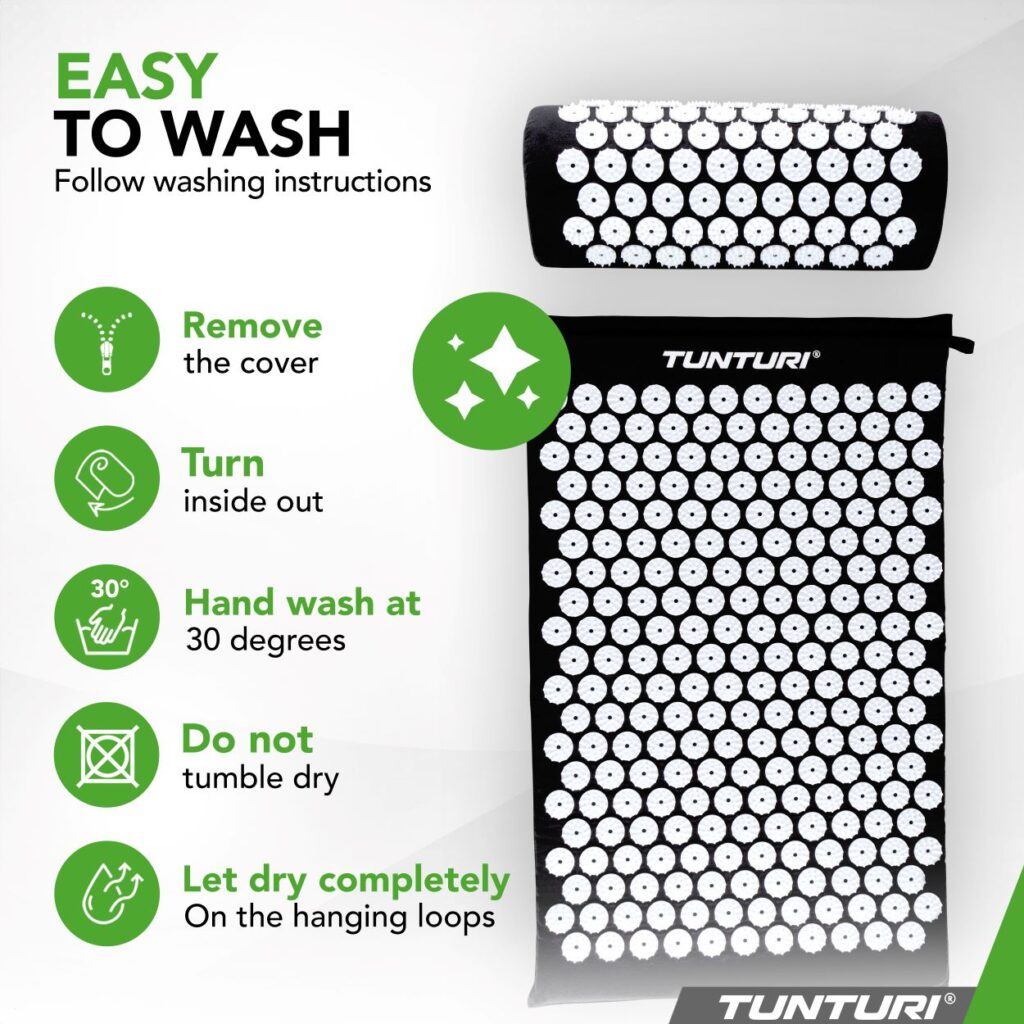 Tunturi Acupressure Mat And Pillow Svart