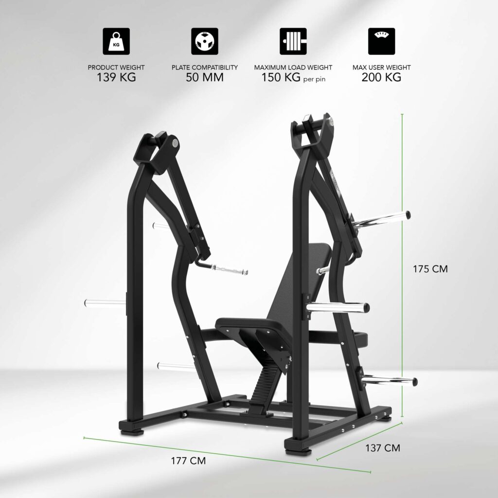 Tunturi Platinum Shoulder Press Strength Station - Plate Loaded - V-Series