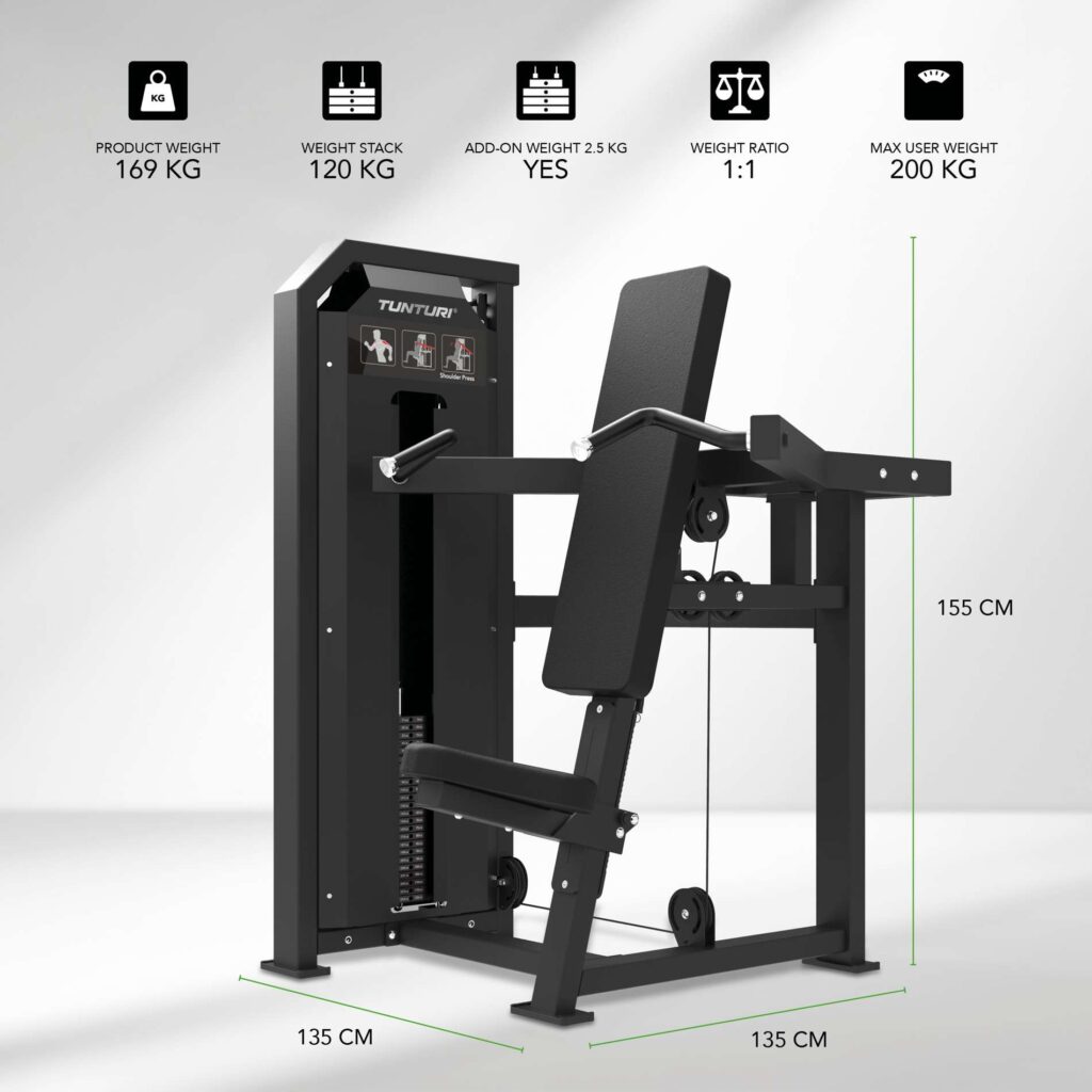 Tunturi Platinum Shoulder Press Strength Station - Selectorized - V-Series