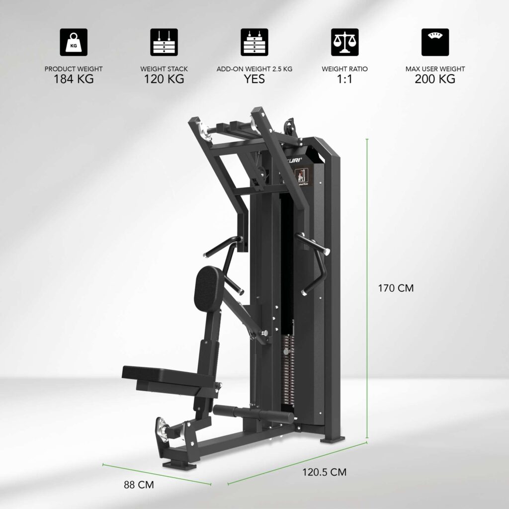 Tunturi Platinum Seated Row Strength Station - Selectorized - V-Series