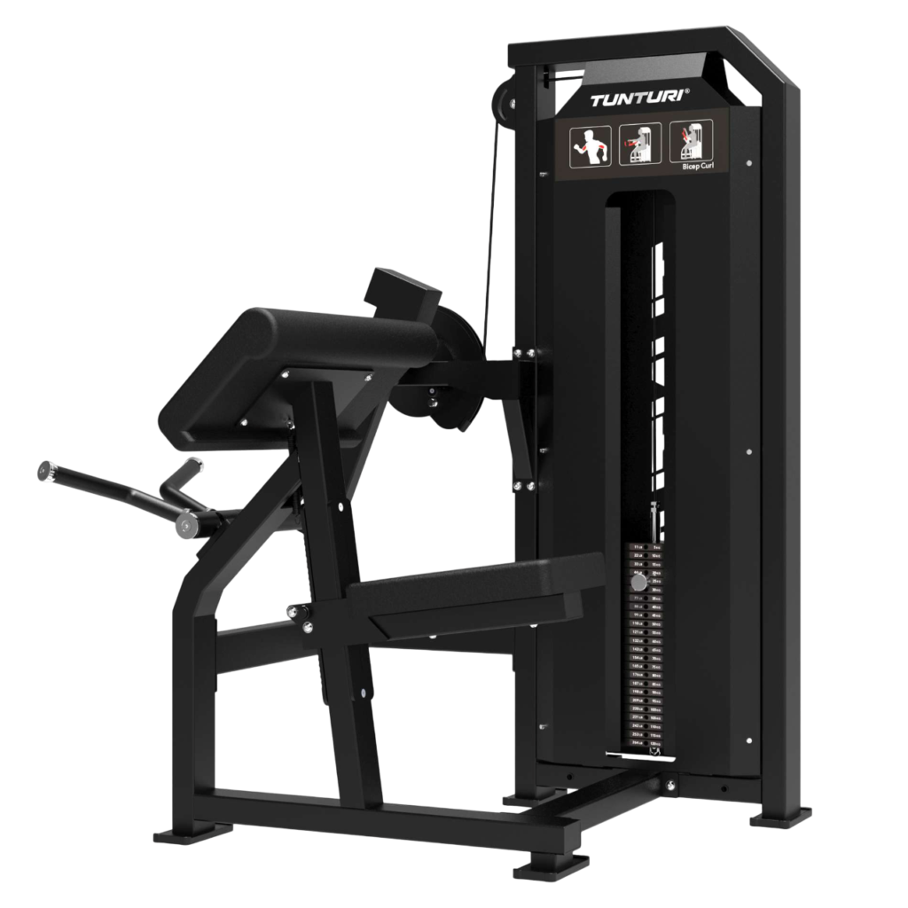 Tunturi Platinum Bicep Curl Strength Station - Selectorized - V-Series