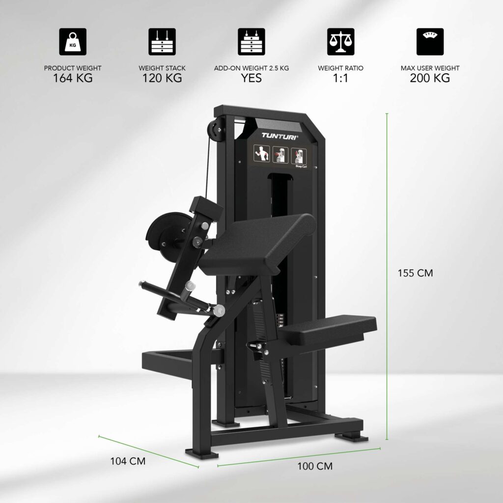 Tunturi Platinum Bicep Curl Strength Station - Selectorized - V-Series