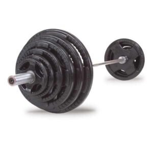 Skivstångsset / 100 kg gummivikter