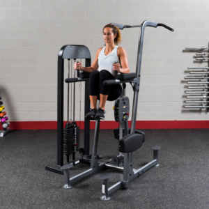 Chins / Dips stativ med viktmagasin 95 kg