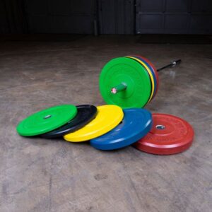 Färgade Chicago Extreme Bumpers skivstångsset 120 kg