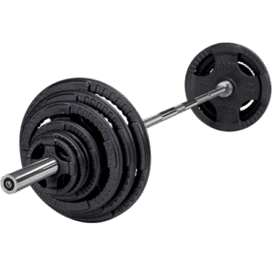 177,5 kg set i Järn inkl. svart special stång