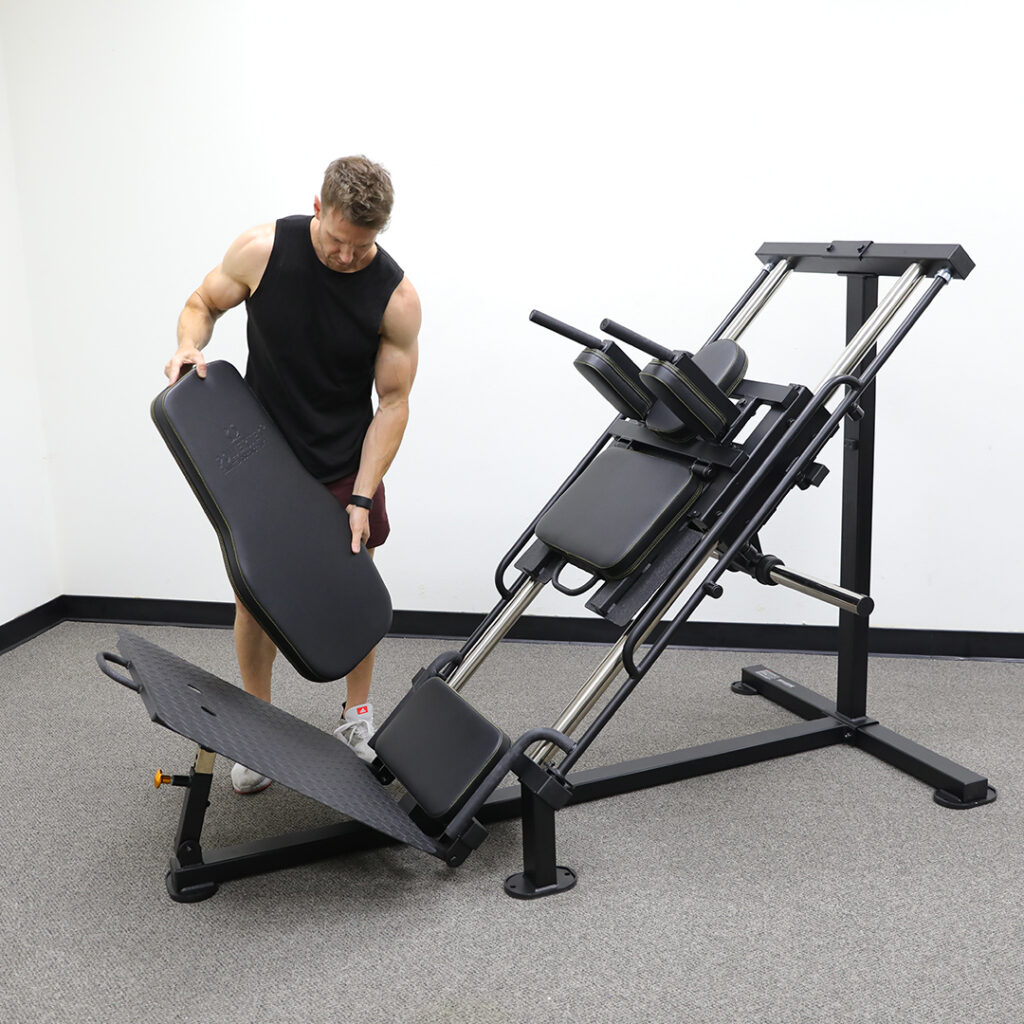 Powertec kombinerad Benpress / Hacklift