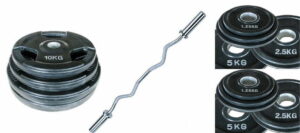 Curl set i gummi 50 mm / 45 kg