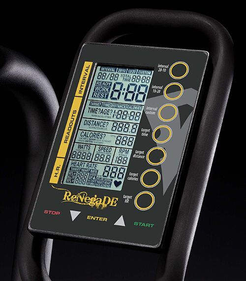 LCD-display på Renegade Airbike Pro