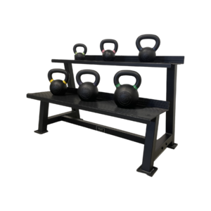 Stativ för kettlebell och hantlar.