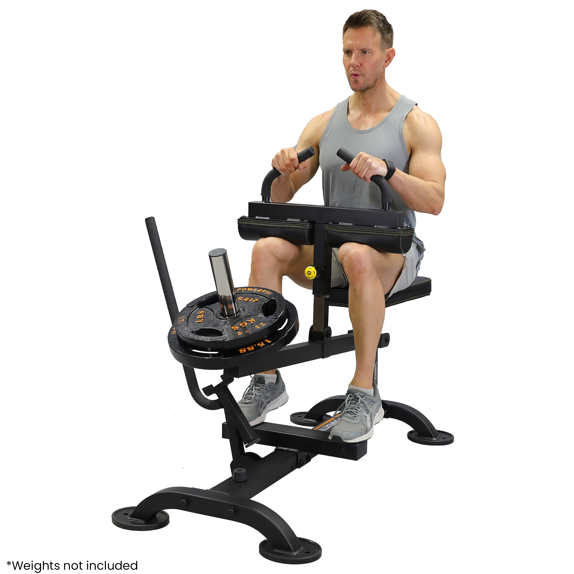 Sittande vadpress från Powertec.