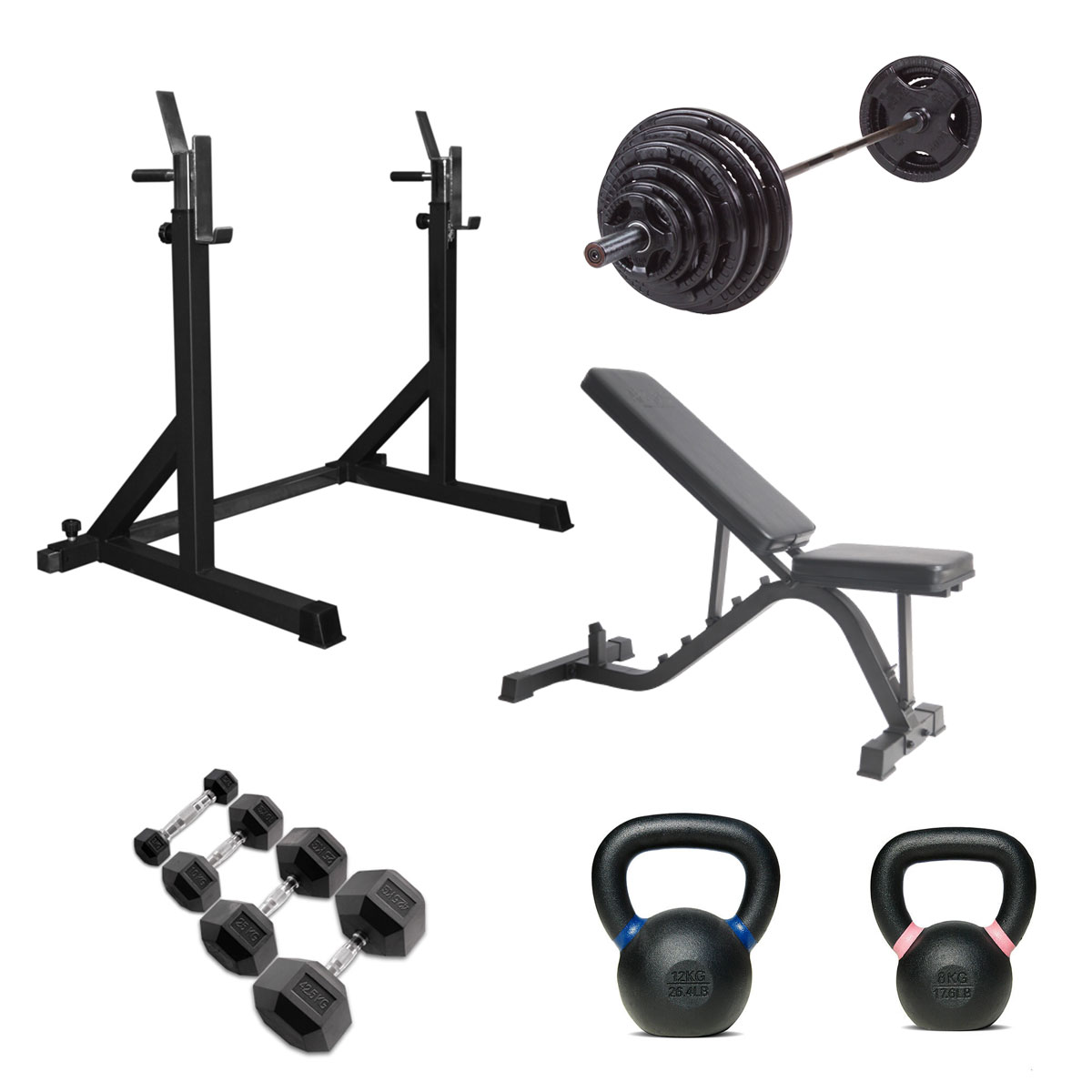 Gympaket för hemmagymmet.