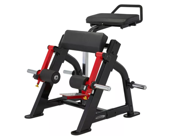 Stående lårcurlsmaskin.