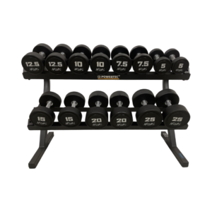 Hantelpaket Premium 5 kg - 25 kg inkl. stativ