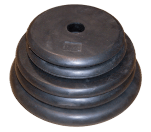 Vikter 25 mm gummi